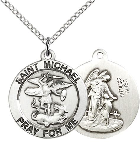 saint michael pendant silver|saint michael pendant sterling silver.